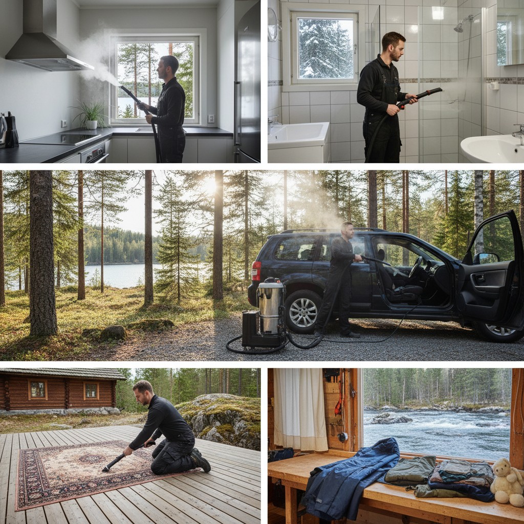 Höyrypesurin käyttö: käyttökohteen mukaan